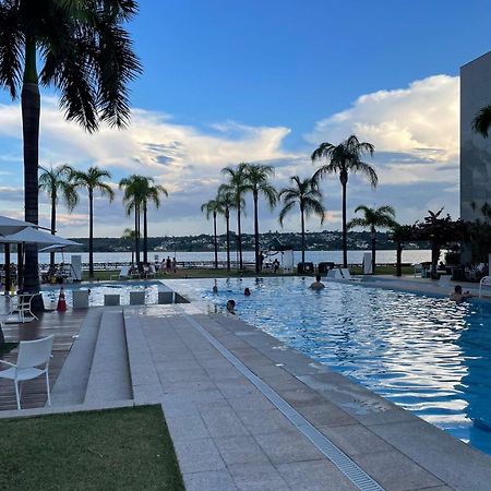 Estiloso Flat Brisas Do Lago Com Terraco Brasília Luaran gambar